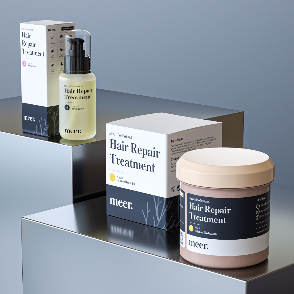 meer. Zestaw pielęgnacji uzupełniającej (maska 500 ml i olejowe serum 50 ml)