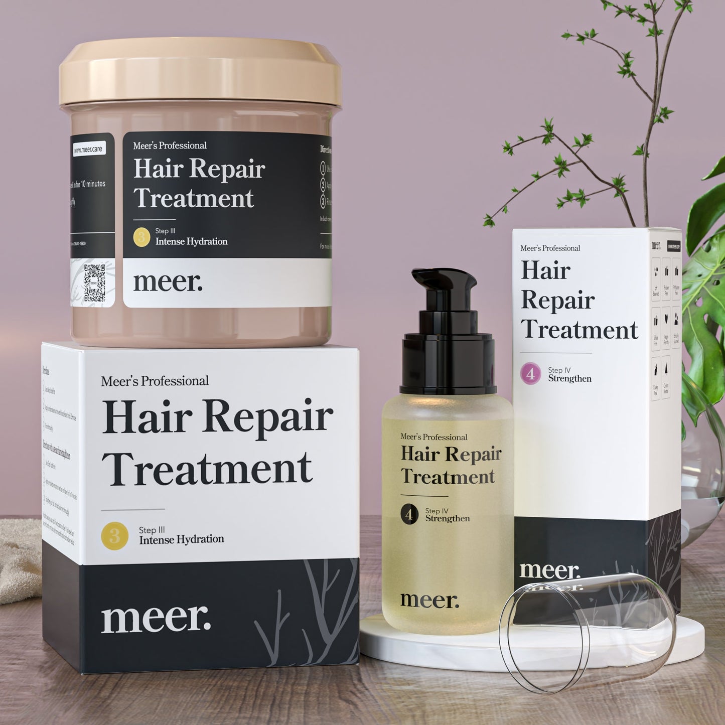 meer. Aftercare set (mask 500ml and oil serum 50ml)