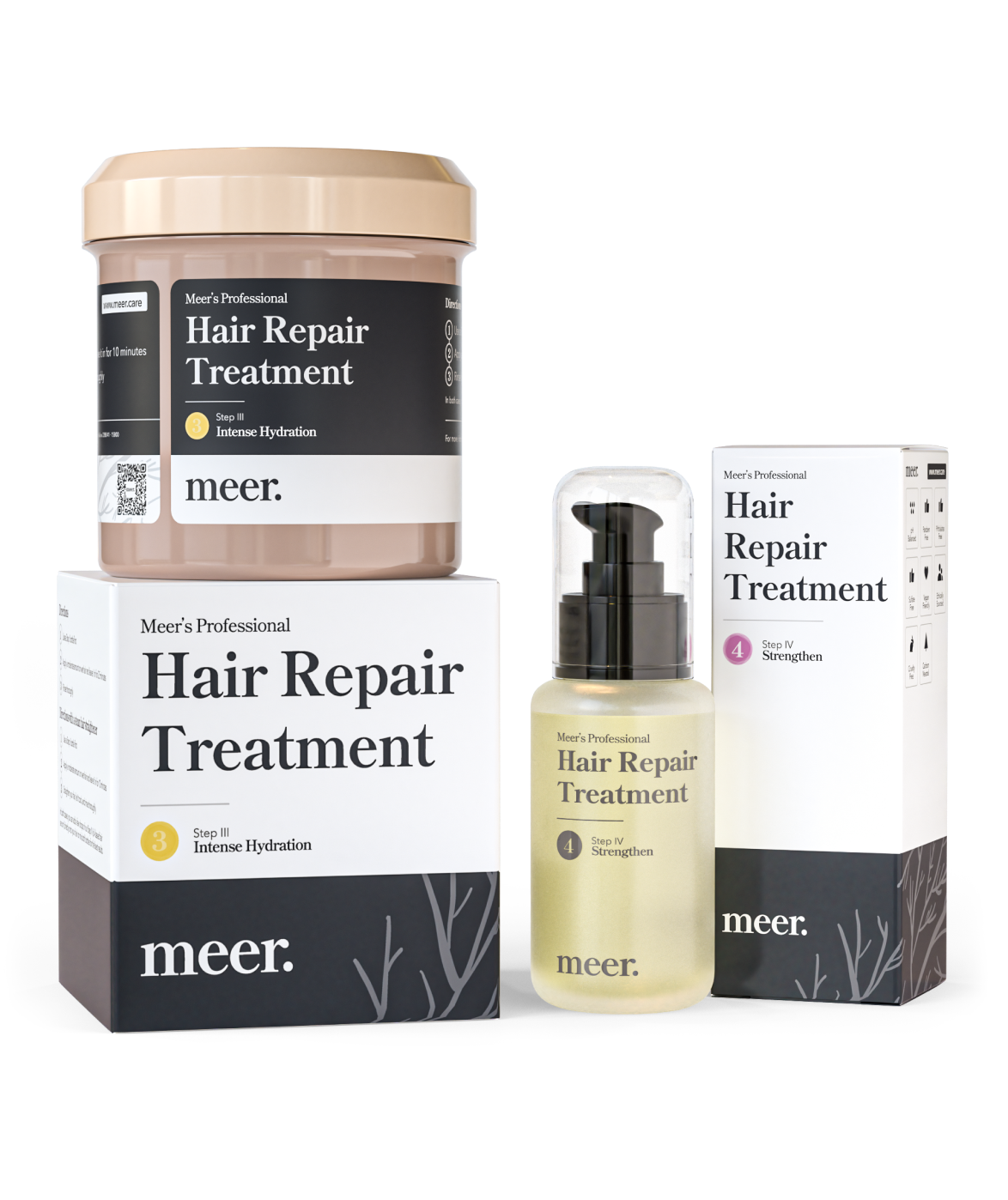 meer. Aftercare set (mask 500ml and oil serum 50ml)